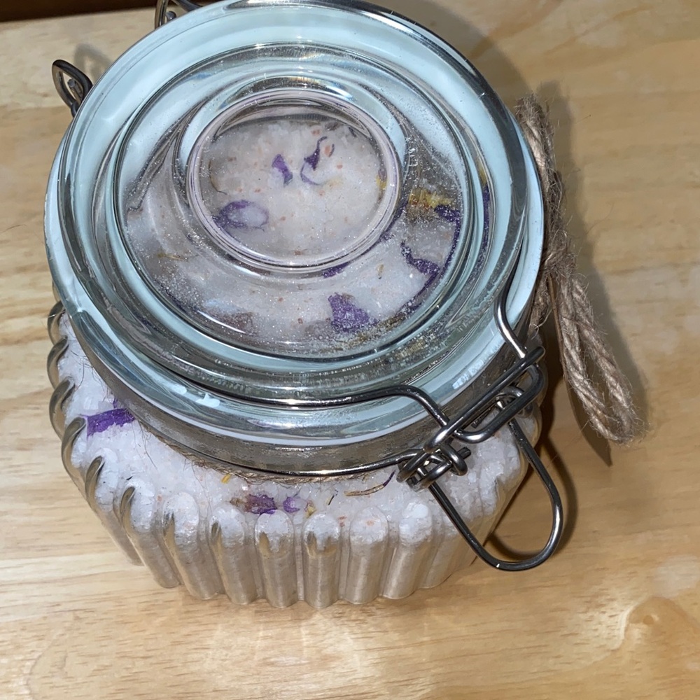 Hand made Egyptian lotus flower bath jar.